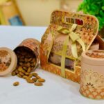 Floral Deep Plum Paper Basket