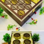 Nature-inspired gift hampers box featuring 4 jars, ideal for eco-friendly wedding favors and thoughtful gifts.