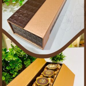 Elegant gift hampers box featuring 4 jars, ideal for wedding favors, indulgent gifts, and special occasions.