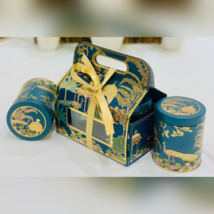 Regal Peacock 2 Tin Jar Basket