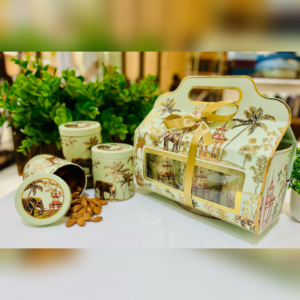 Tropical Heritage 3 Tin Jar Basket