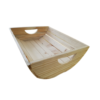 Curved Wooden Pinewood Basket