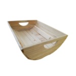 Curved Wooden Pinewood Basket