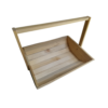 Handled Wooden Basket
