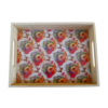 Floral Pinewood Tray