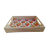 Floral Pinewood Tray