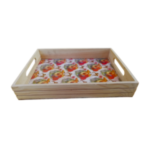 Floral Pinewood Tray